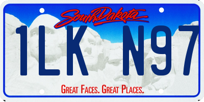 SD license plate 1LKN97