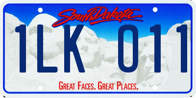 SD license plate 1LKO11
