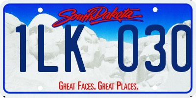 SD license plate 1LKO30