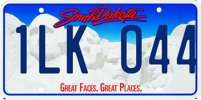 SD license plate 1LKO44