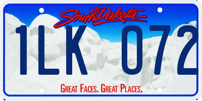 SD license plate 1LKO72