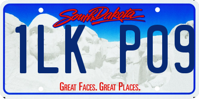 SD license plate 1LKP09