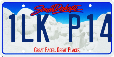 SD license plate 1LKP14