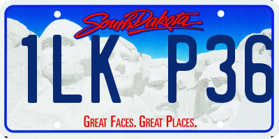 SD license plate 1LKP36