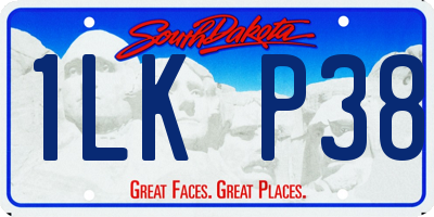 SD license plate 1LKP38