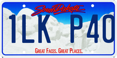 SD license plate 1LKP40