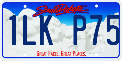 SD license plate 1LKP75