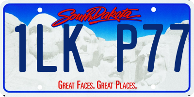 SD license plate 1LKP77