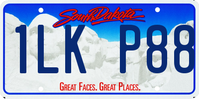 SD license plate 1LKP88