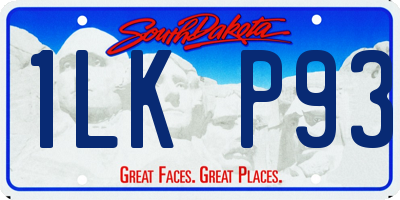 SD license plate 1LKP93