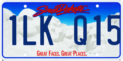 SD license plate 1LKQ15