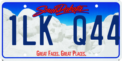 SD license plate 1LKQ44