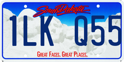 SD license plate 1LKQ55