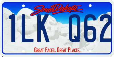 SD license plate 1LKQ62