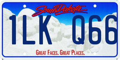 SD license plate 1LKQ66