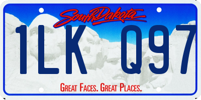 SD license plate 1LKQ97