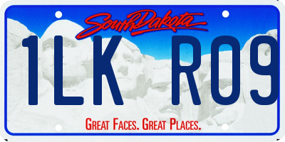 SD license plate 1LKR09