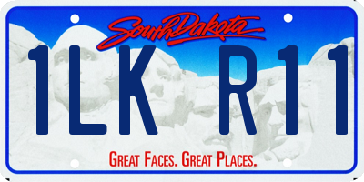 SD license plate 1LKR11