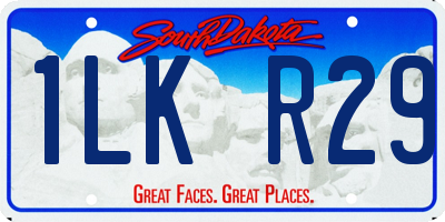 SD license plate 1LKR29