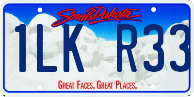 SD license plate 1LKR33