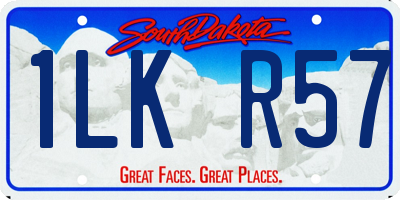 SD license plate 1LKR57