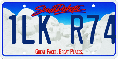 SD license plate 1LKR74