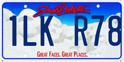 SD license plate 1LKR78
