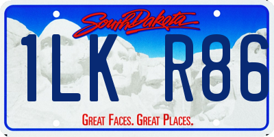 SD license plate 1LKR86