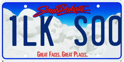 SD license plate 1LKS00