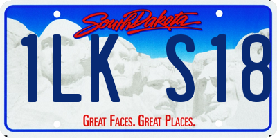 SD license plate 1LKS18