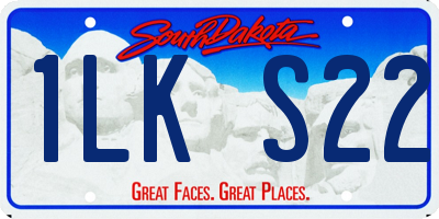 SD license plate 1LKS22