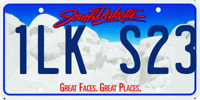 SD license plate 1LKS23