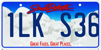 SD license plate 1LKS36