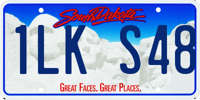 SD license plate 1LKS48