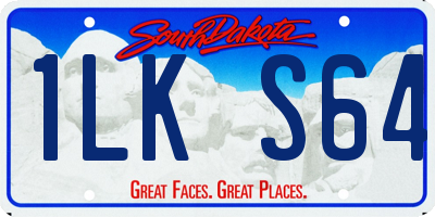 SD license plate 1LKS64