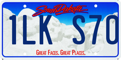 SD license plate 1LKS70