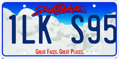 SD license plate 1LKS95