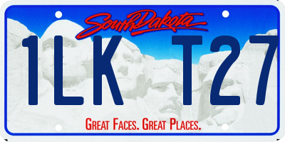 SD license plate 1LKT27