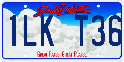 SD license plate 1LKT36