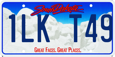 SD license plate 1LKT49