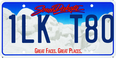 SD license plate 1LKT80