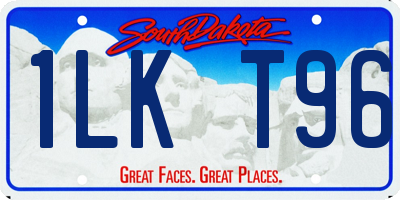 SD license plate 1LKT96