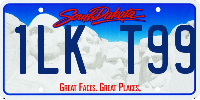 SD license plate 1LKT99