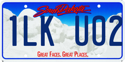 SD license plate 1LKU02