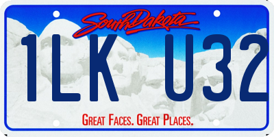 SD license plate 1LKU32
