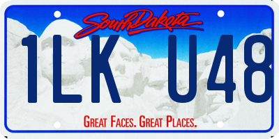 SD license plate 1LKU48