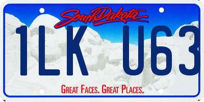 SD license plate 1LKU63