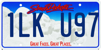 SD license plate 1LKU97