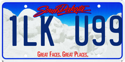 SD license plate 1LKU99