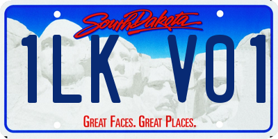 SD license plate 1LKV01